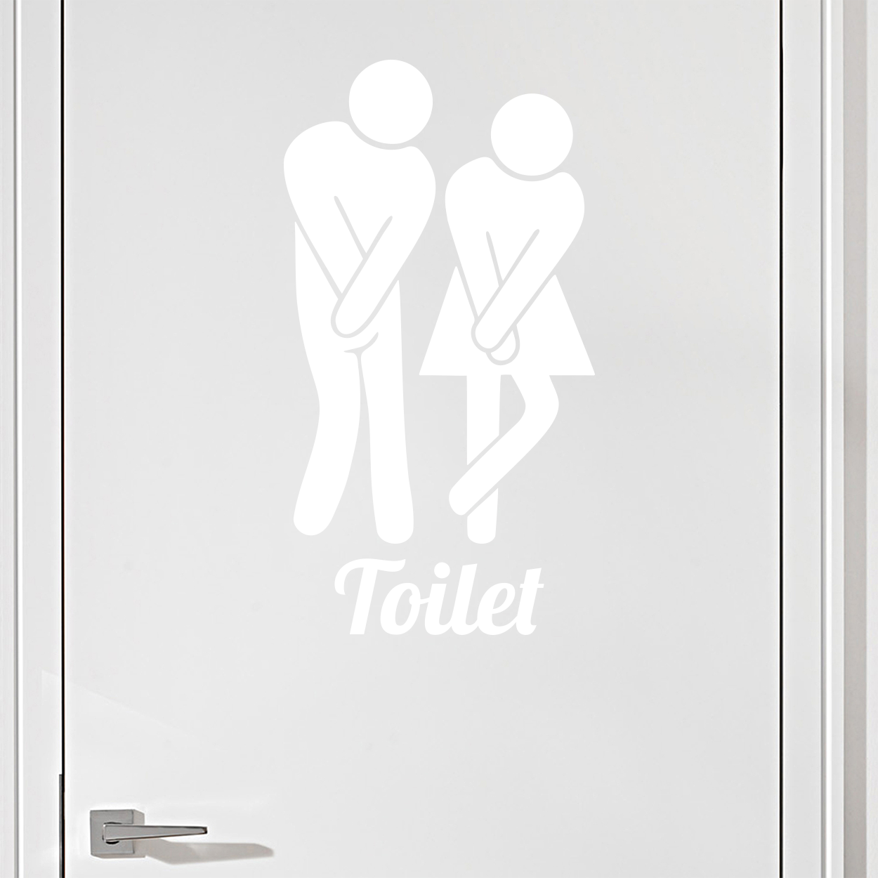 #1 Toiletskilt wallsticker
