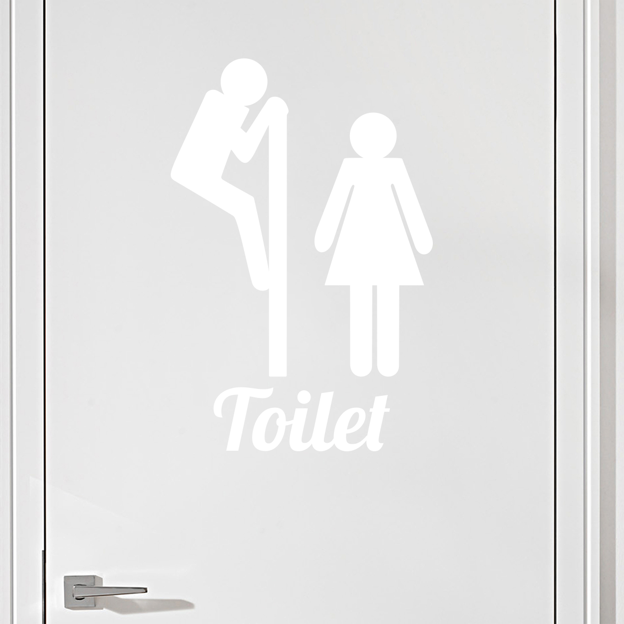 #2 Toiletskilt wallsticker