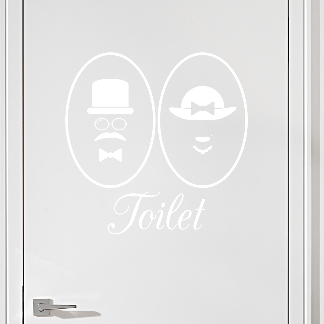 #4 Toiletskilt wallsticker