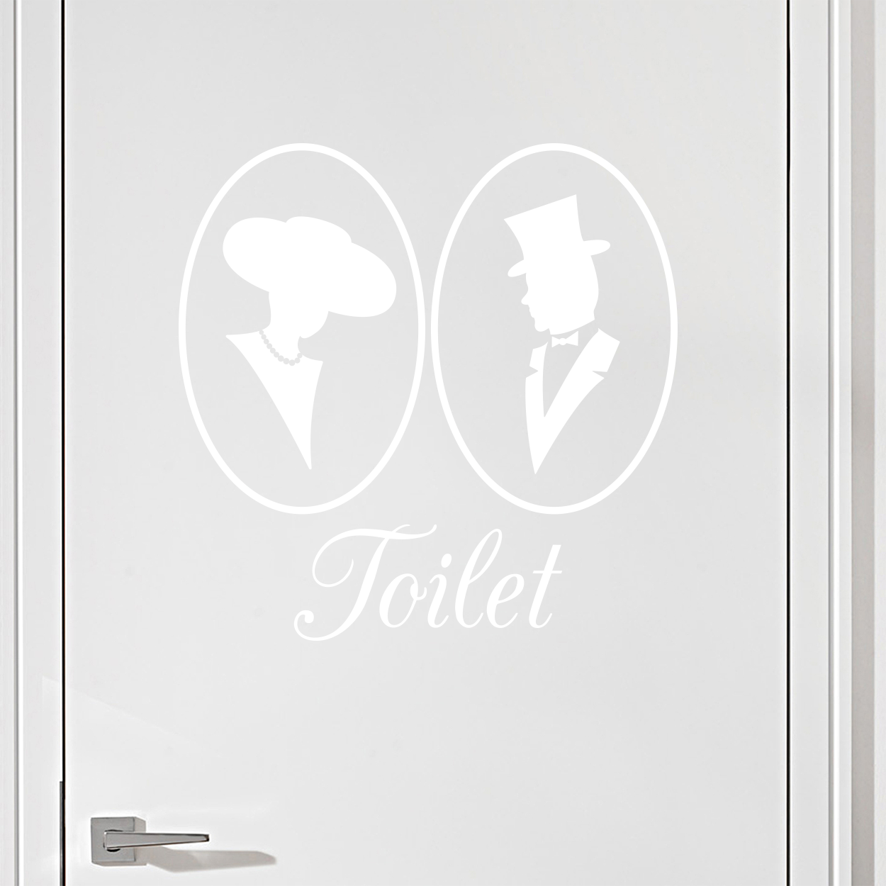 #5 Toiletskilt wallsticker