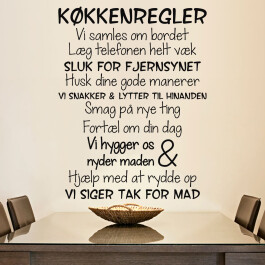 Køkkenet wallstickers â smartstickers.dk Køkken wallstickers