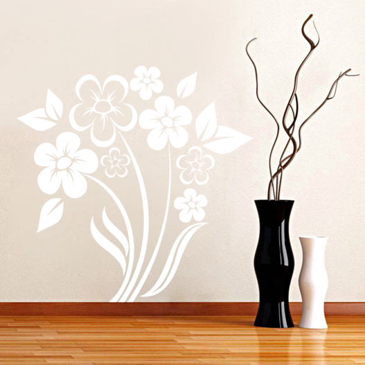 Blomster wallsticker