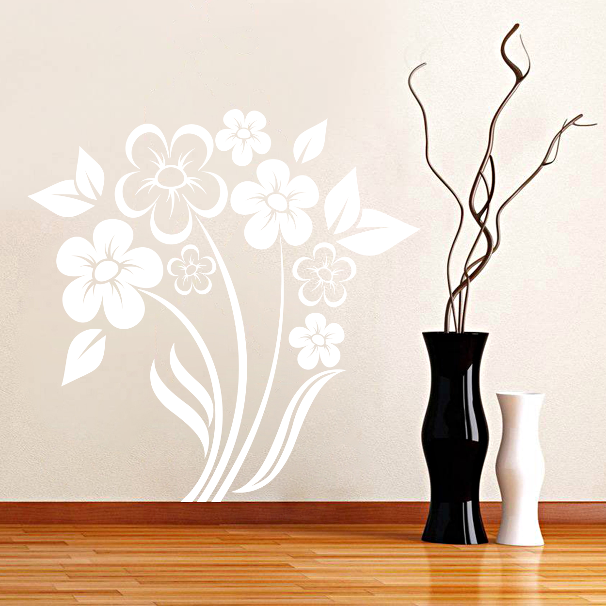 Blomster wallsticker