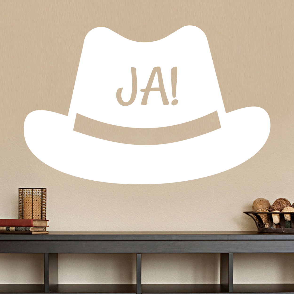 Ja hat wallsticker
