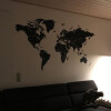 Wallsticker verdenskort kundebillede