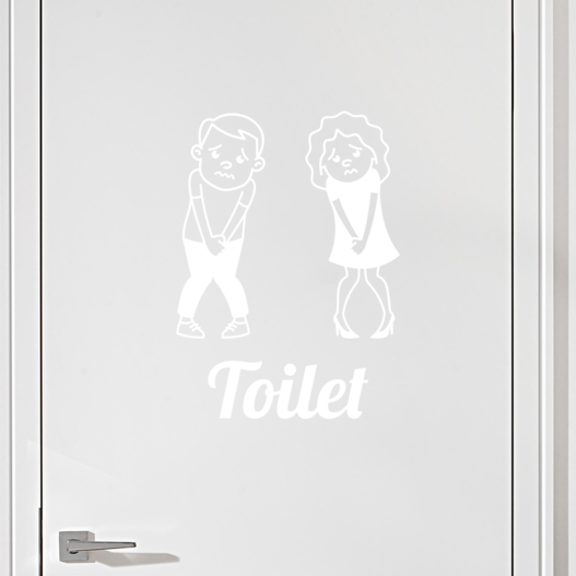 #6 Toiletskilt wallsticker