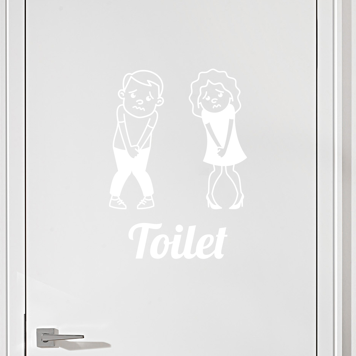 #6 Toiletskilt wallsticker