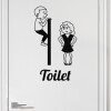 #8 Toiletskilt wallsticker