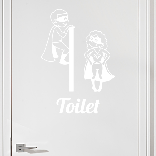 #9 Toiletskilt wallsticker