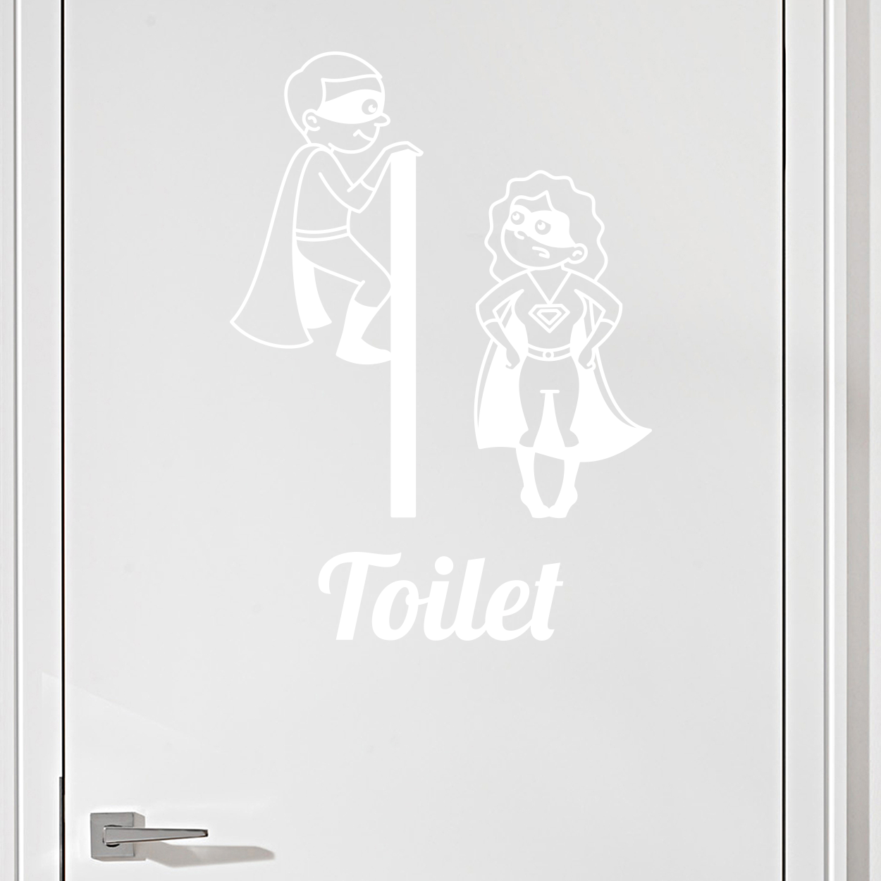 #9 Toiletskilt wallsticker