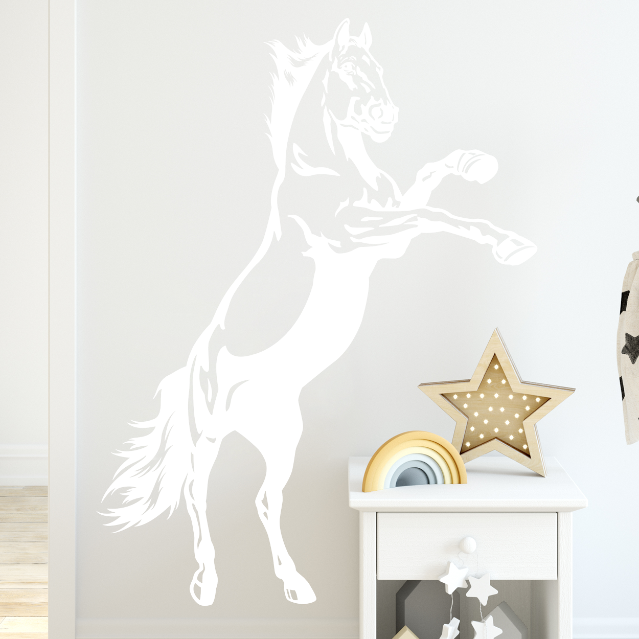 Stejlende hest, heste wallstickers
