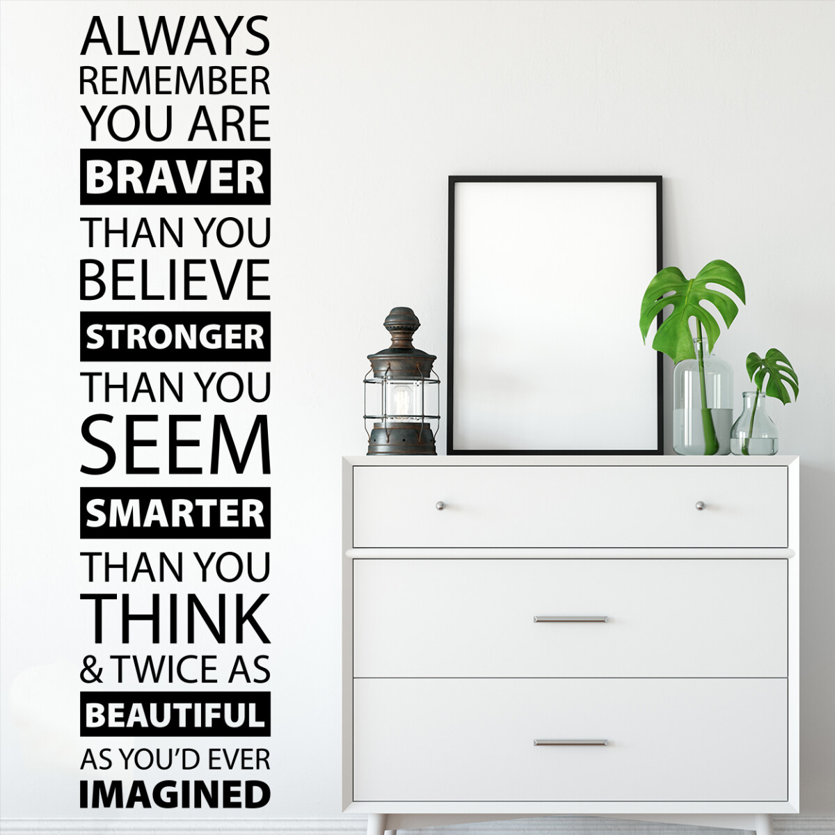 Always remember wallsticker → Fra 159 Kr.
