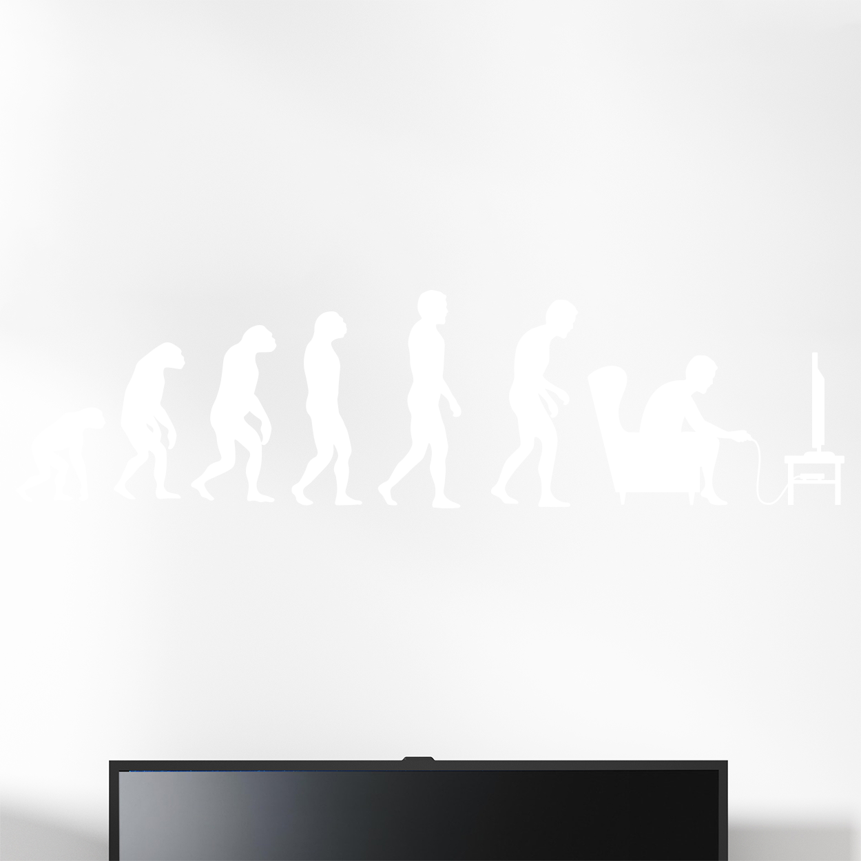 Gamer wallsticker med evolution konsol. Sej wallstickers til børneværelset