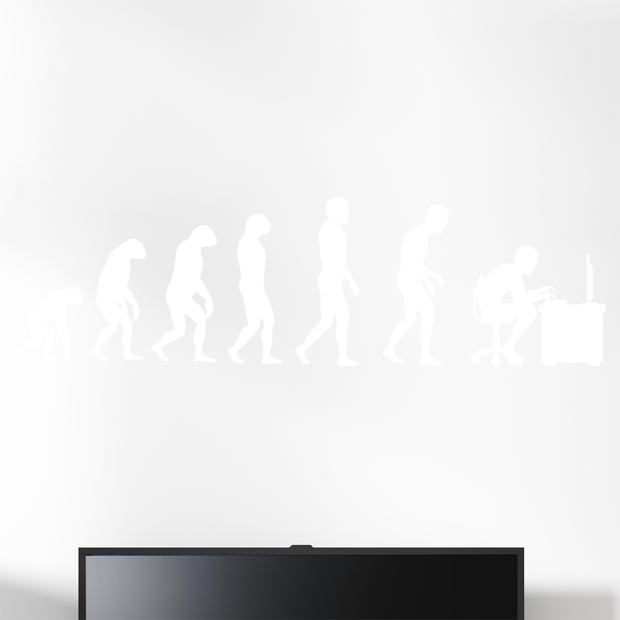 Gamer wallsticker med evolution pc. Sej wallstickers til børneværelset