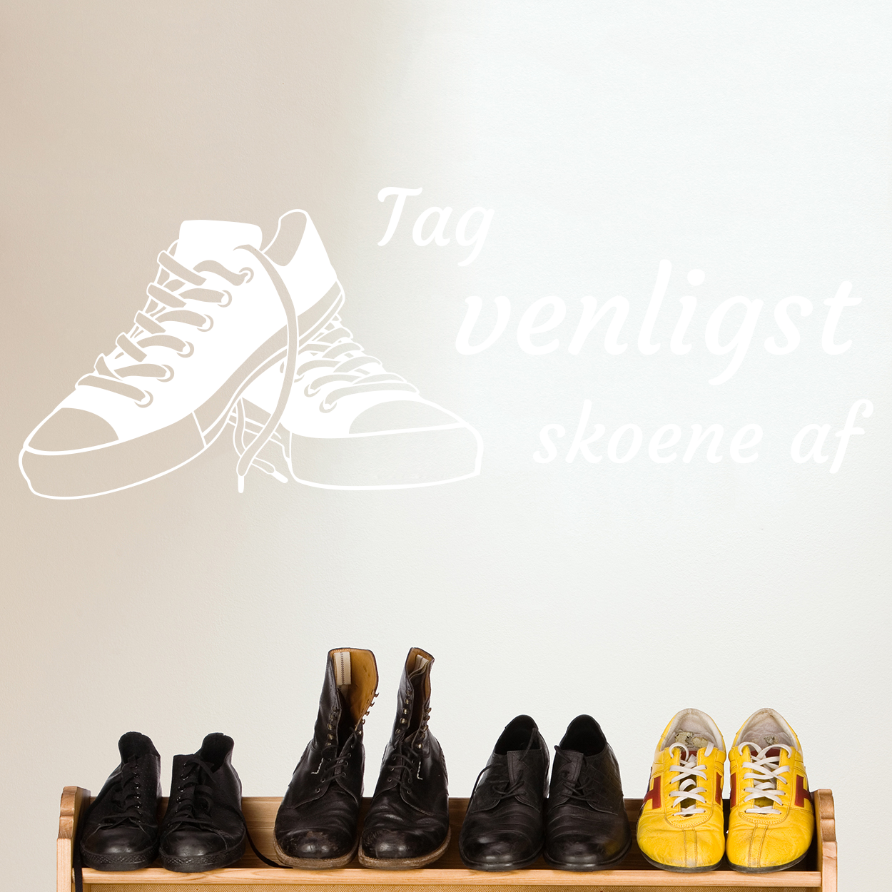 skoene af wallsticker