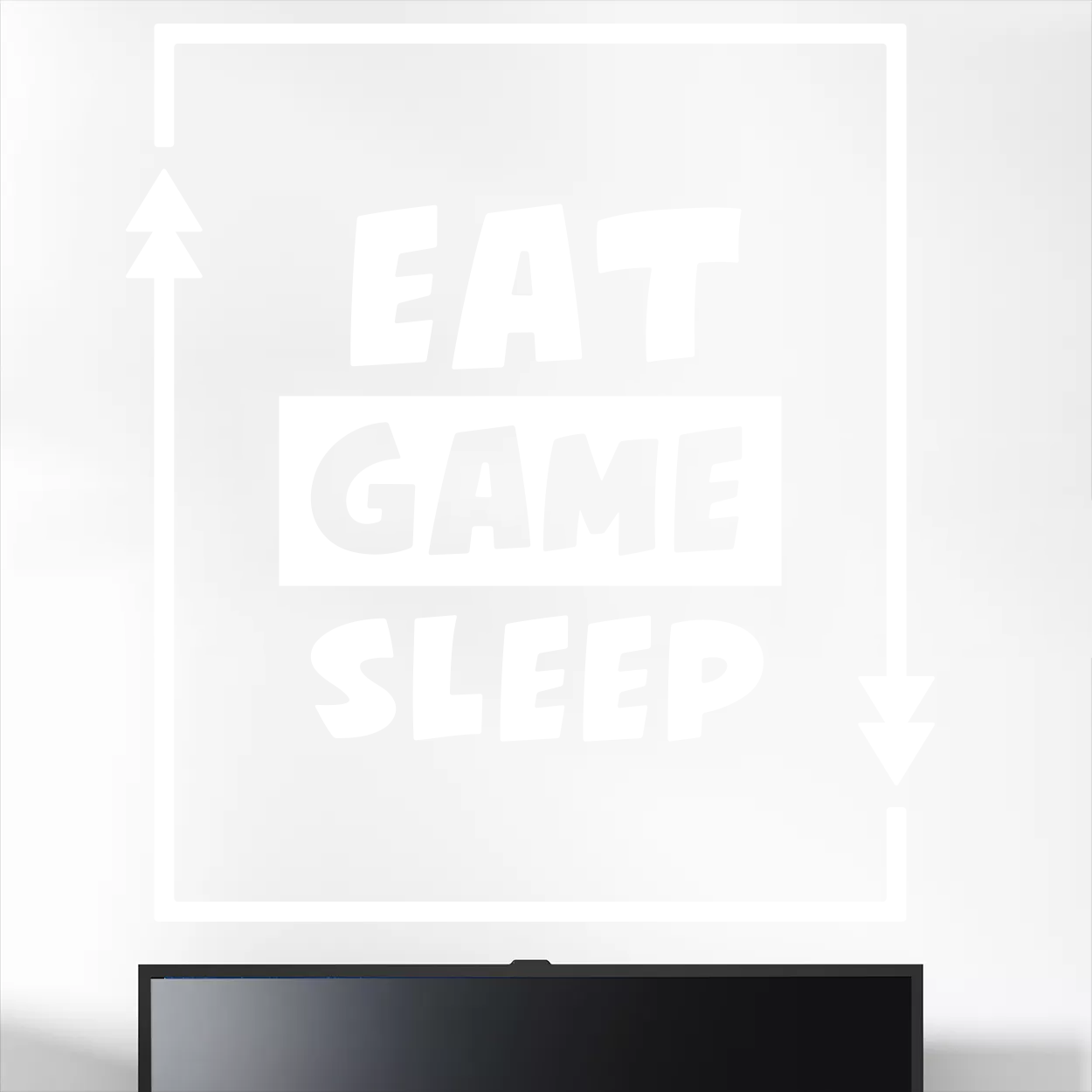 #3 Eat sleep game repeat wallsticker