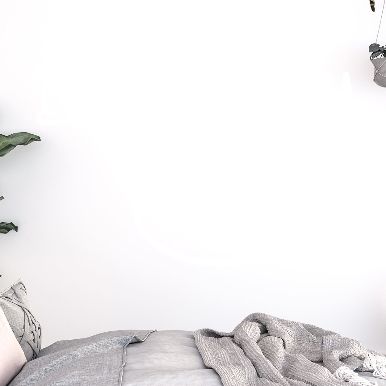 Wallsticker med teksten "Be happy" og en smiley
