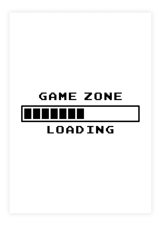 Game zone loading plakat → Fra 59 Kr.