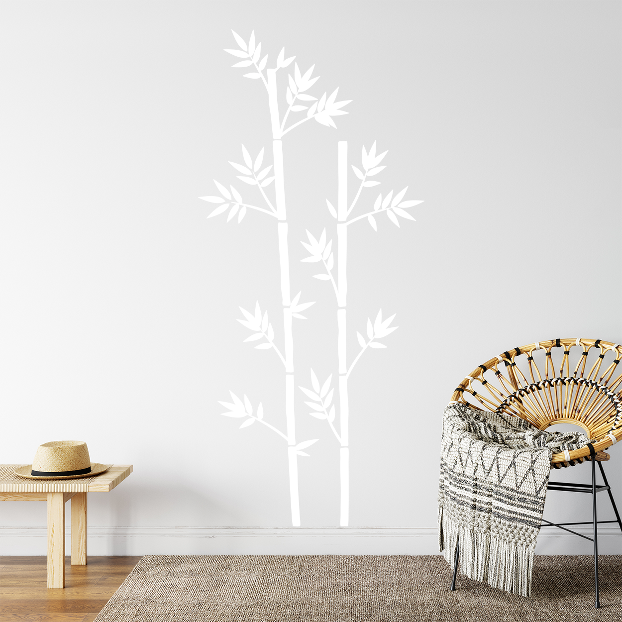 Wallsticker med bamboo