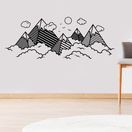 Wallsticker med bjerge