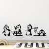 Wallsticker med legende pingviner