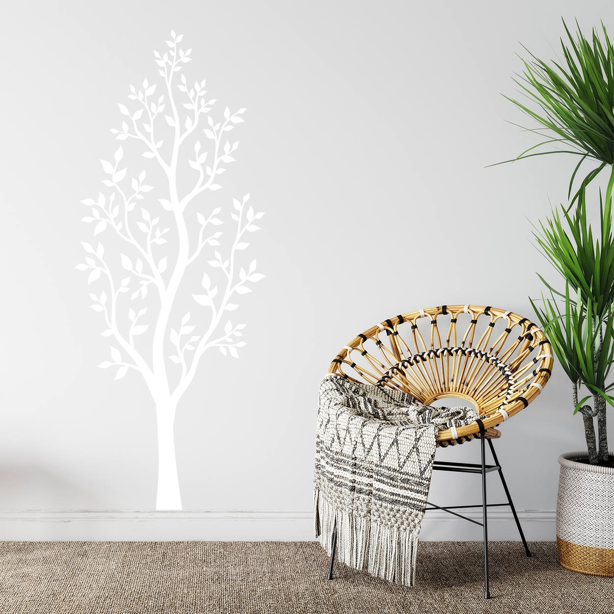 Wallsticker med et elegant træ