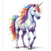 Plakat af en rainbow unicorn