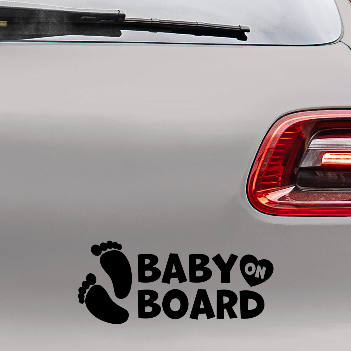 #4 Baby on board - Bil sticker → Fra 49 Kr.