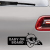 Bil sticker med teksten Baby on board