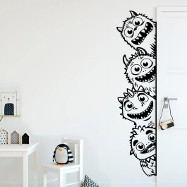 Wallsticker med monstre på udkig