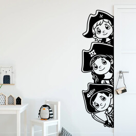 Wallsticker med pirater på udkig