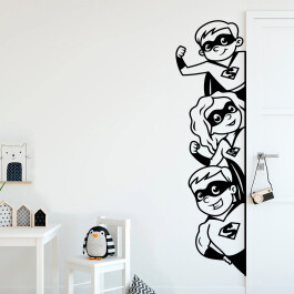 Wallsticker med superhelte på udkig