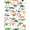 Plakat med dinosaur ABC